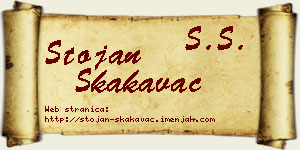 Stojan Skakavac vizit kartica
